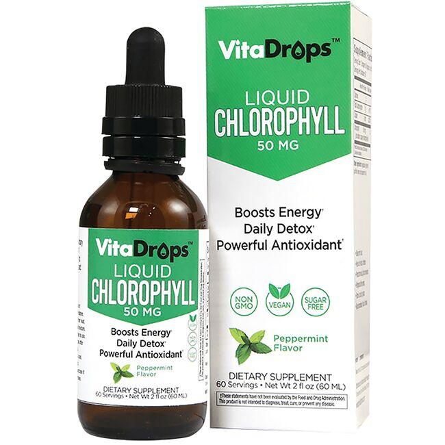 Windmill Health Products Liquid Chlorophyll - Peppermint Supplement Vitamin 50 mg 2 fl oz Liquid