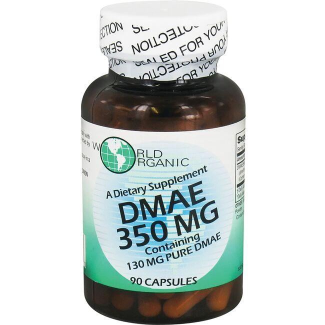 World Organic Dmae 350 mg 90 Caps