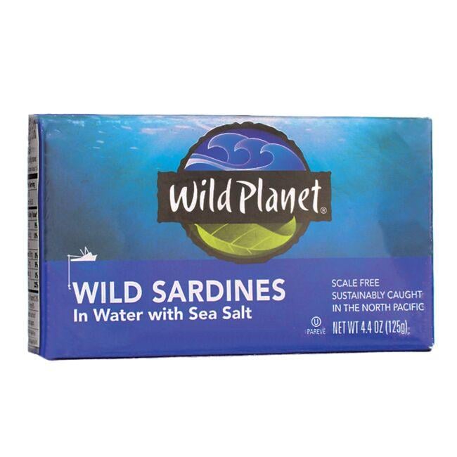 Wild Sardines in Water with Sea Salt