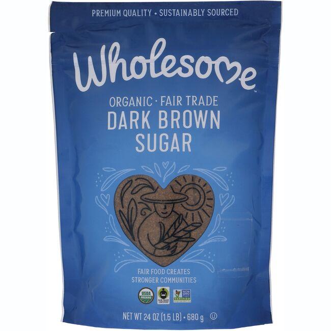 Wholesome Sweeteners Organic Dark Brown Sugar | 24 oz Package