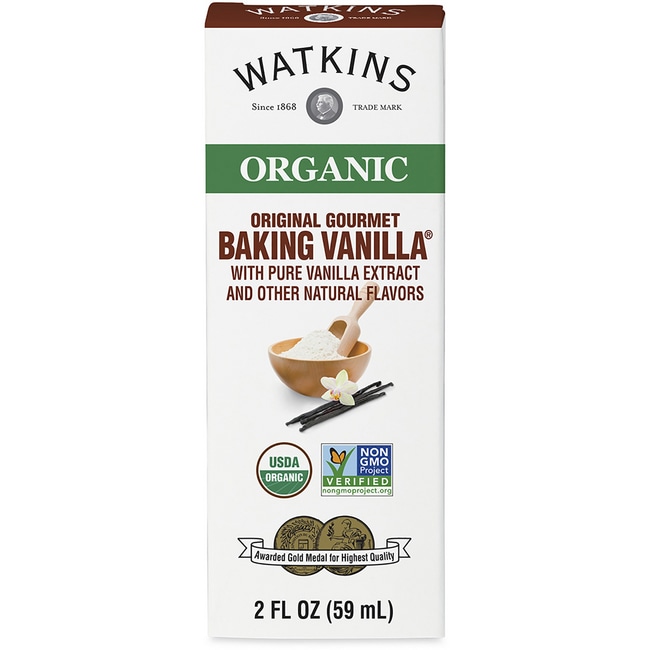 Watkins Inc. Органический оригинальный экстракт ванили для выпечки для гурманов, 2 жидких унции жидкости