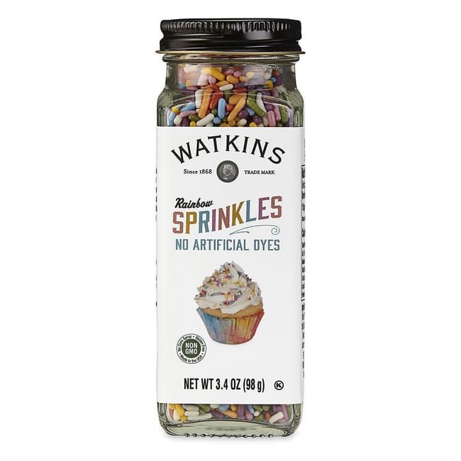 Watkins Inc. Rainbow Sprinkles, банка на 3,4 унции