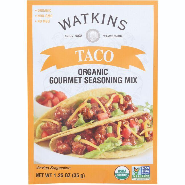 Watkins Inc. Taco Organic Gourmet Seasoning Mix | 1.25 oz Packets