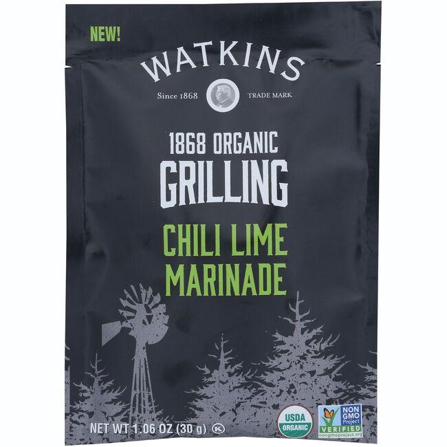 Watkins Inc. 1868 Organic Grilling Chili Lime Marinade | 1.06 oz Packets