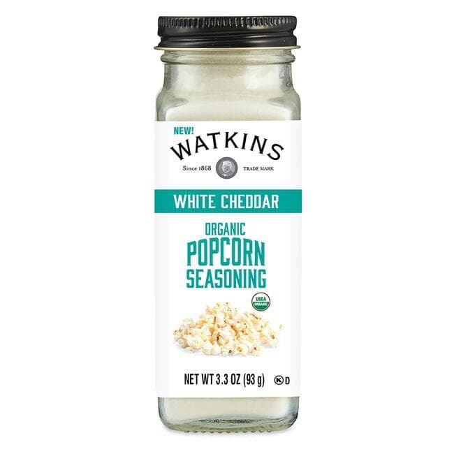 Watkins Inc. Organic Popcorn Seasoning - White Cheddar | 3.3 oz Jar