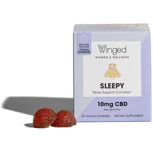 Winged Wellness Sleepy Cbd Gummies Supplement Vitamin | 30 Gummies