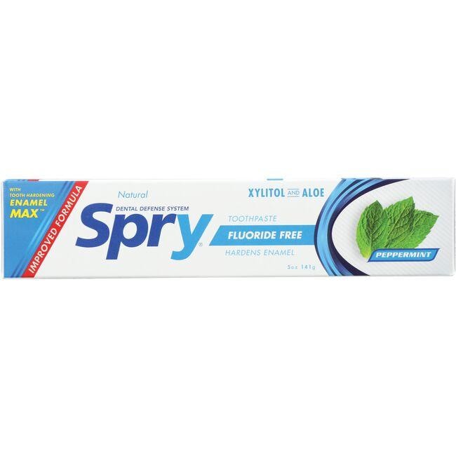 Xlear Spry Xylitol and Aloe Toothpaste - Peppermint | 5 oz Paste