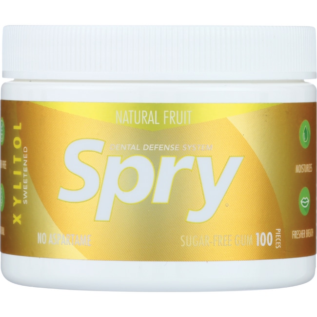 Xlear Spry Жевательная резинка без сахара - Натуральные фрукты 100 карат