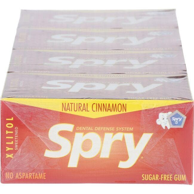 Xlear Spry Sugar-Free Gum - Natural Cinnamon | 10 Pc/20 Boxes Box