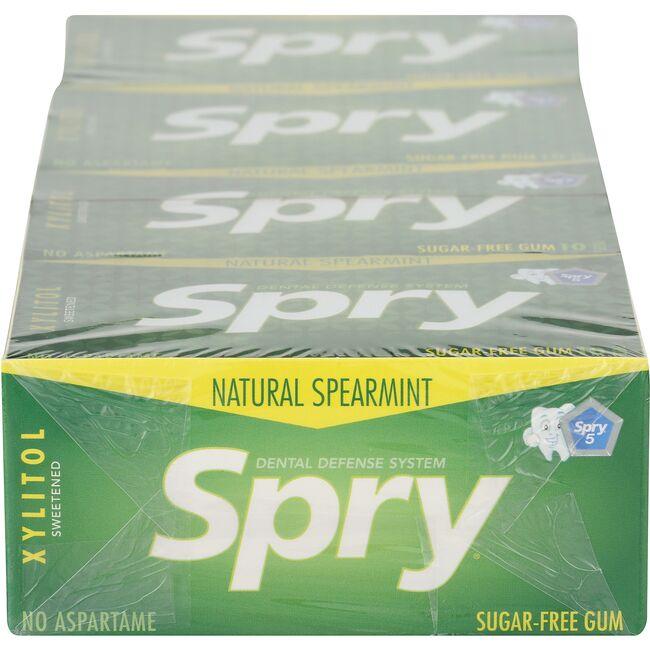Xlear Spry Sugar-Free Gum - Natural Spearmint | 10 Pc/20 Boxes Box