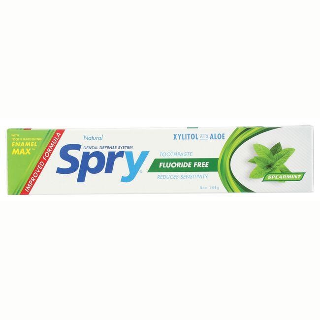 Xlear Spry Xylitol and Aloe Toothpaste - Spearmint | 5 oz Paste