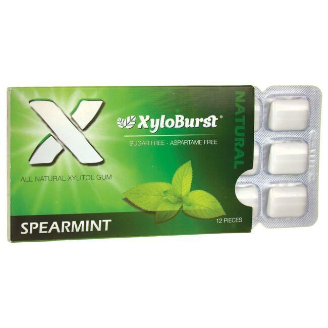 XyloBurst Xylitol Gum - Spearmint | 12 Pieces