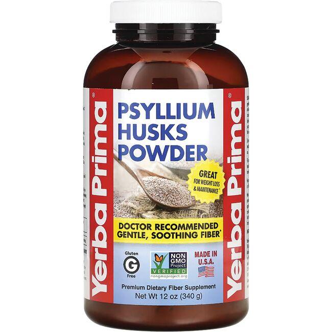 Yerba Prima Psyllium Husks Powder | 12 oz Powder