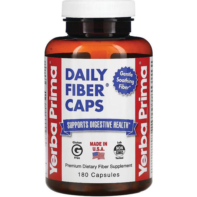 Yerba Prima Daily Fiber Caps Supplement Vitamin | 180 Caps
