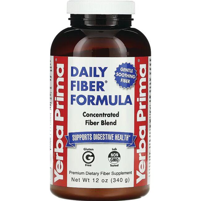 Yerba Prima Daily Fiber Formula Supplement Vitamin | 12 oz Powder