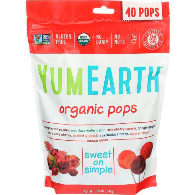 YumEarth Organic Pops - Assorted Flavors | 8.5 oz Package