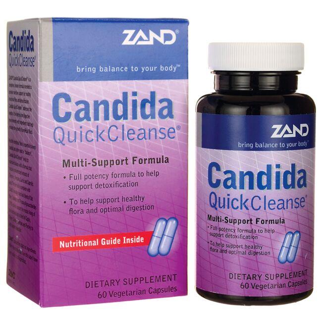 Zand Candida Quick Cleanse Multi Support Vitamin 60 Veg Caps Womens Health