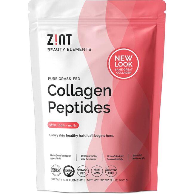 Zint Pure Grass-Fed Collagen Peptides Supplement Vitamin | 32 oz Powder
