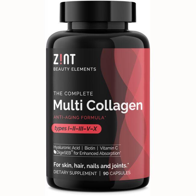 Zint The Complete Multi Collagen - Types I, Ii, Iii, V, X Supplement Vitamin | 90 Caps