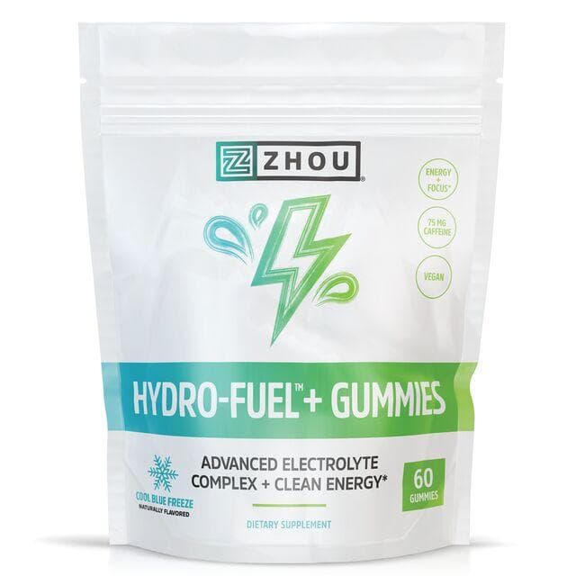Zhou Hydro-Fuel+ Gummies - Cool Blue Freeze Vitamin | 60 Gummies