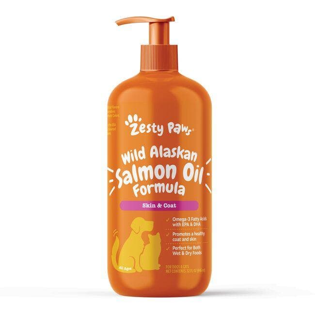 Zesty Paws Wild Alaskan Salmon Oil Formula | 32 fl oz Liquid