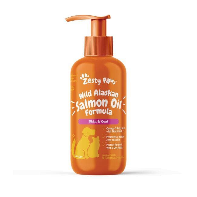 Zesty Paws Wild Alaskan Salmon Oil | 8.5 fl oz Liquid